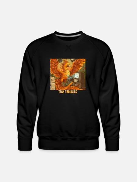 Phoenix's Voice Command Mishap - Men's Premium Sweatshirt - black