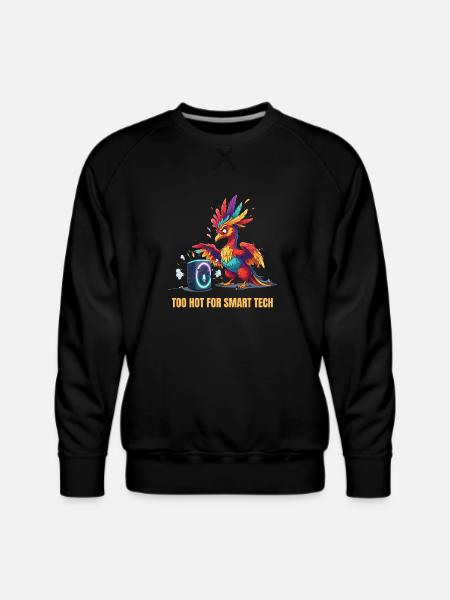 Burnt Out Commands - Men's Premium Sweatshirt - black