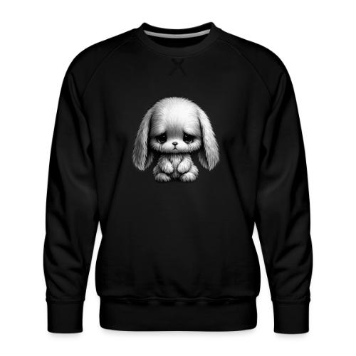Sad Puppy Meme with Puppy Standing - Men's Premium Sweatshirt