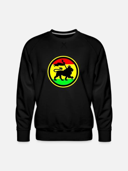 Rasta Lion - Men's Premium Sweatshirt - black