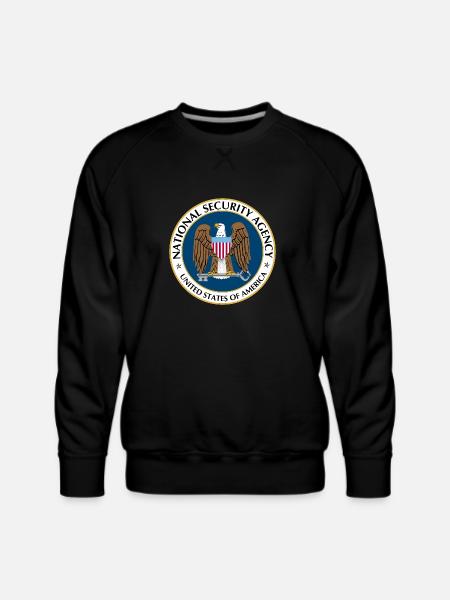 National Security Agency Logo - Men's Premium Sweatshirt - black
