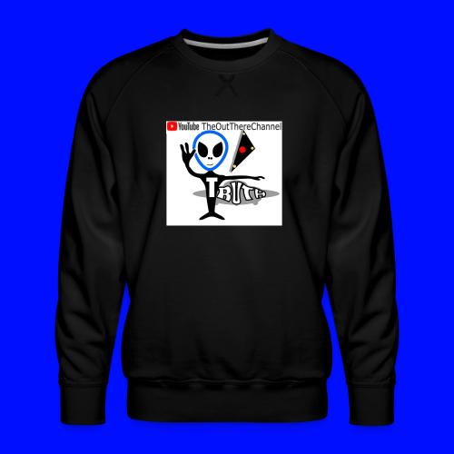 NewOTLogo Big2400 Front white with crew 2021Back - Men's Premium Sweatshirt