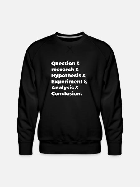 Scientific Method - Men's Premium Sweatshirt - black