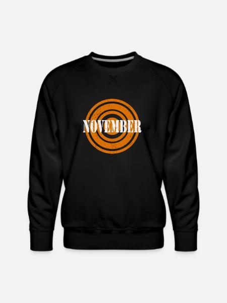 November Silver Word - Men's Premium Sweatshirt - black