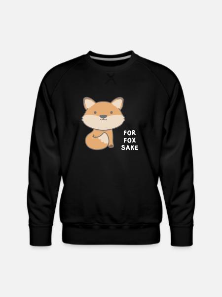For Fox Sake - Men's Premium Sweatshirt - black