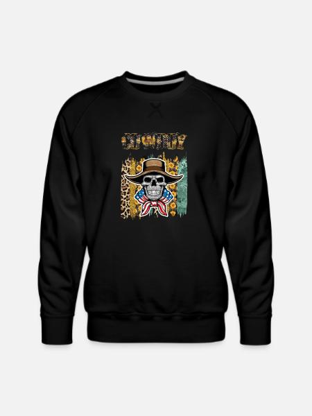 cowboy haloween - Men's Premium Sweatshirt - black