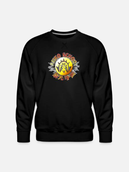 Reiko Daybreak School Emblem Sunrise - Men's Premium Sweatshirt - black