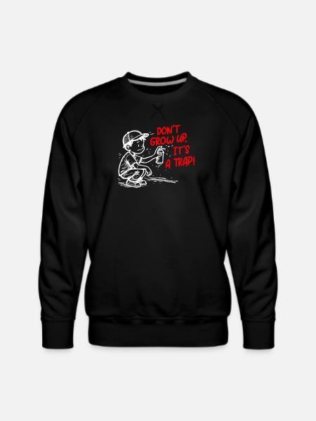It's a trap - Men's Premium Sweatshirt - black