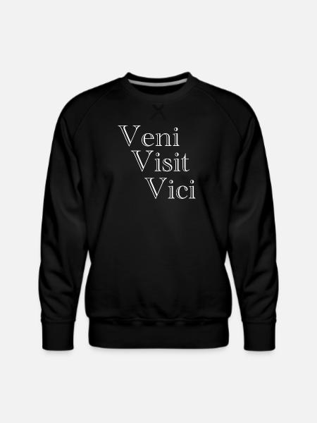 Veni Visit Vici - Men's Premium Sweatshirt - black