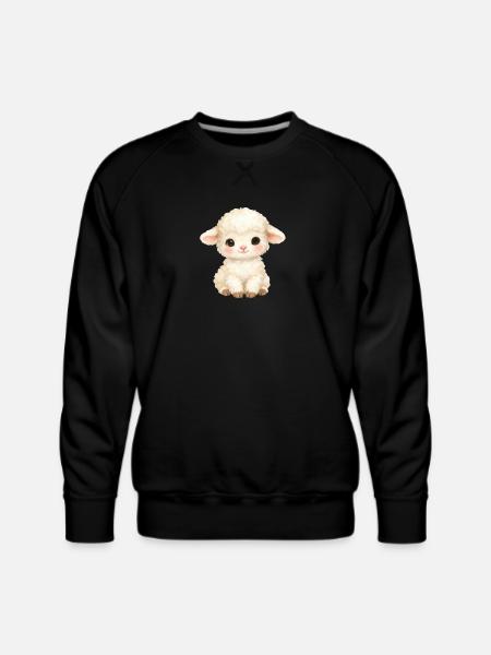 Pastel Lamb - Men's Premium Sweatshirt - black