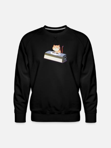 PanicMeow - Men's Premium Sweatshirt - black