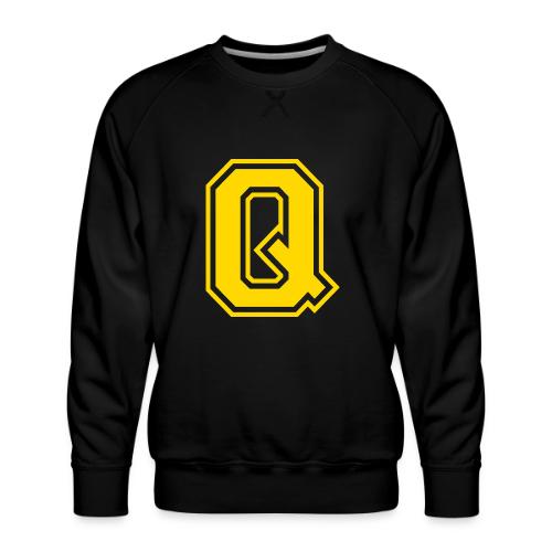 Letter Q – Capital Athletic Alphabet Monogram - Men's Premium Sweatshirt