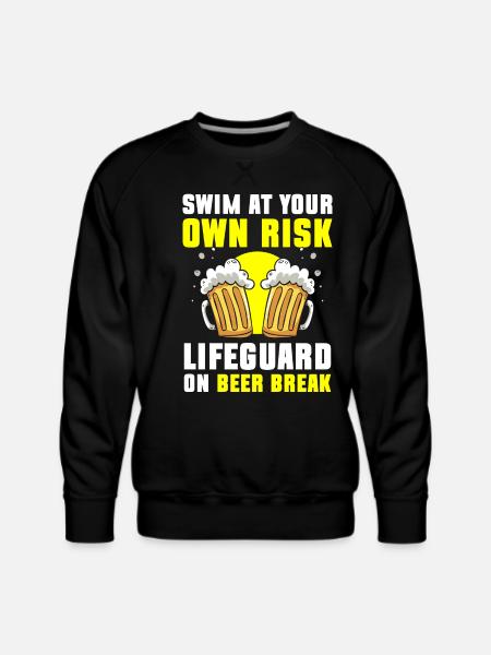 Lifeguard Pool Summer - Men's Premium Sweatshirt - black