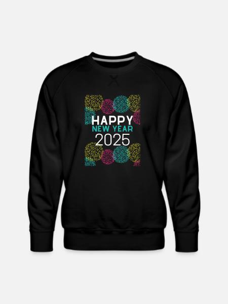 new year design - Men's Premium Sweatshirt - black
