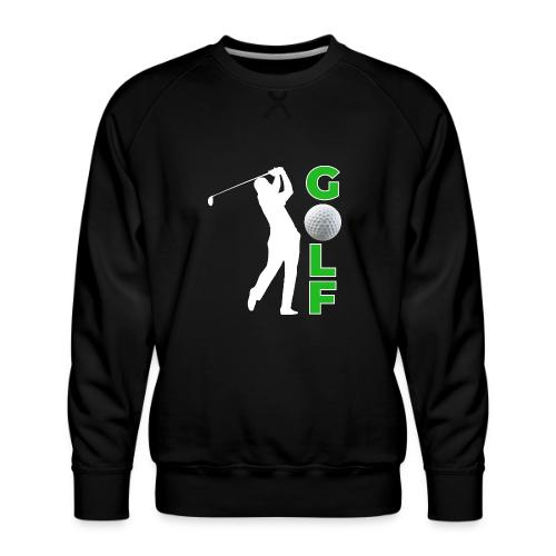 Golf: Classic Golf Motion - Men's Premium Sweatshirt