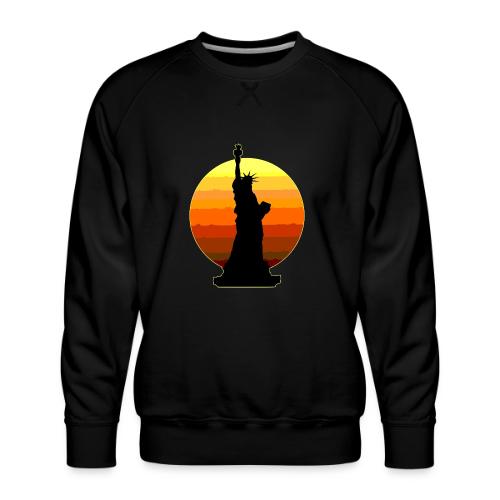 USA: Golden Horizon Liberty - Men's Premium Sweatshirt