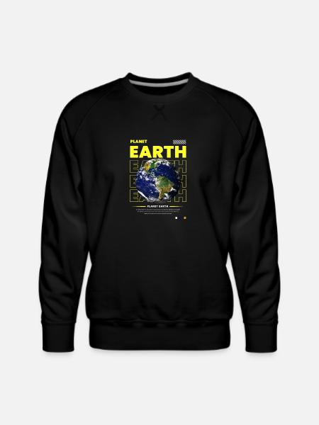 Planet Earth Streetwear - Men's Premium Sweatshirt - black