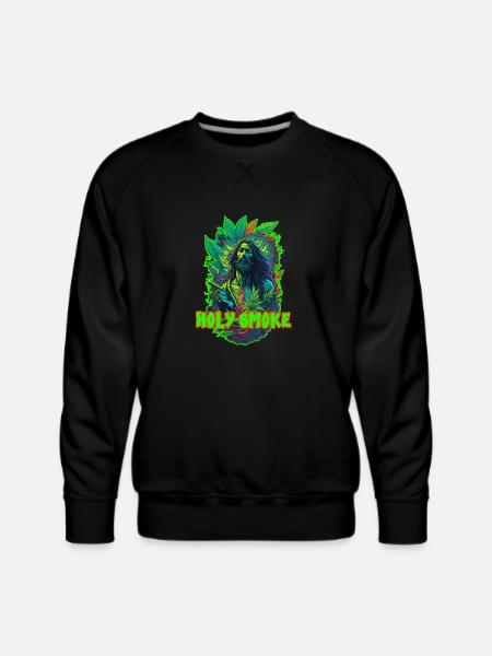 HOLY SMOKE - Men's Premium Sweatshirt - black
