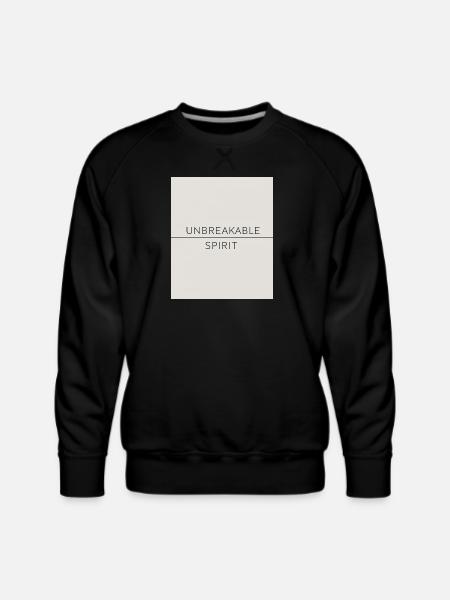 Unbreakable Spirit Motivational Minimal Shirt - Men's Premium Sweatshirt - black