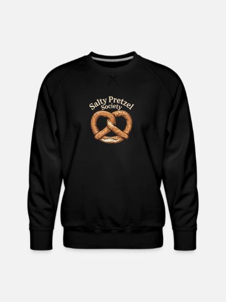 Salty Pretzel Society - Men's Premium Sweatshirt - black