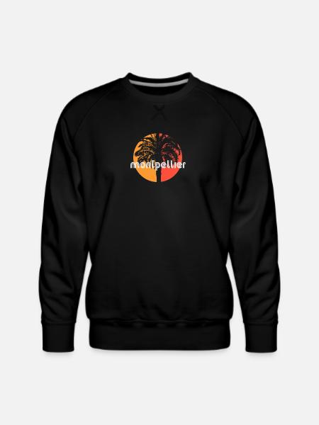Montpellier France Artistic Vacation Souvenir - Men's Premium Sweatshirt - black