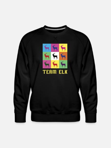 Team Elk - Men's Premium Sweatshirt - black
