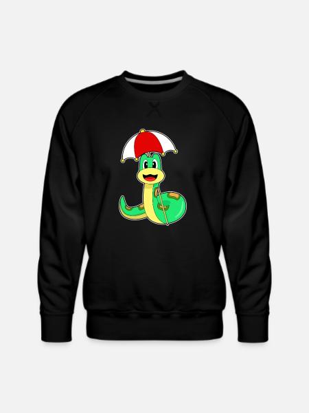Snake Umbrella - Men's Premium Sweatshirt - black