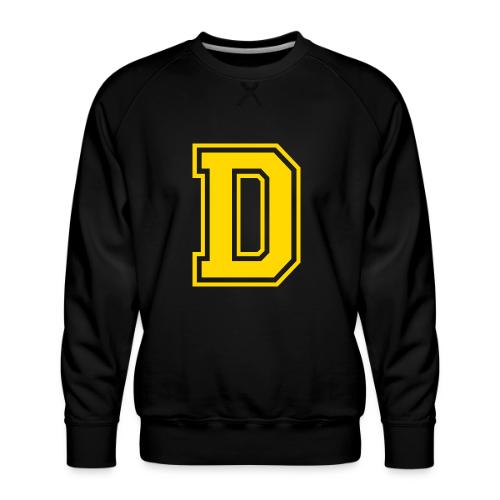 Letter D – Capital Athletic Alphabet Monogram - Men's Premium Sweatshirt