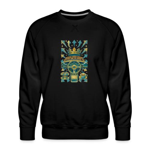 Backseat Driver T Shirt, Funny Dad Gift - Men's Premium Sweatshirt