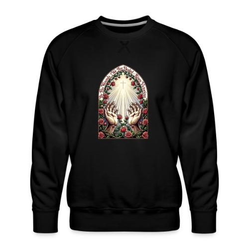 Easter By His Wounds Healed T Shirt, Renewal Gift - Men's Premium Sweatshirt
