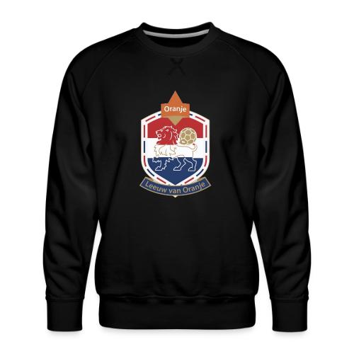 Netherlands Lion Crest T-Shirt, Dutch Badge Gift - Men's Premium Sweatshirt