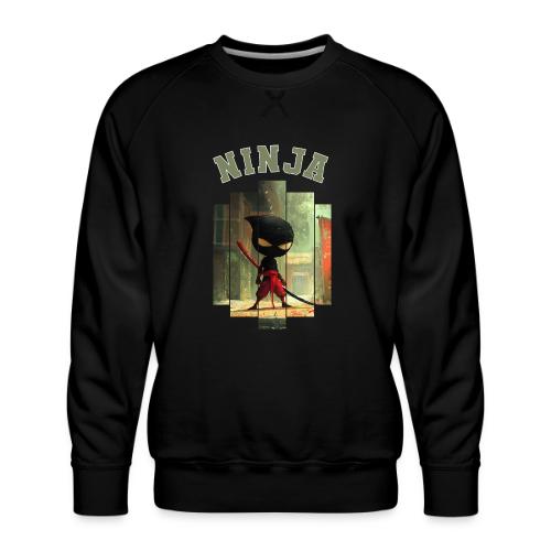 Cute Ninja Attack - Men's Premium Sweatshirt