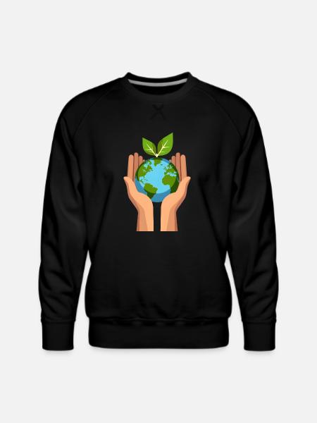 Eco Hands - Men's Premium Sweatshirt - black