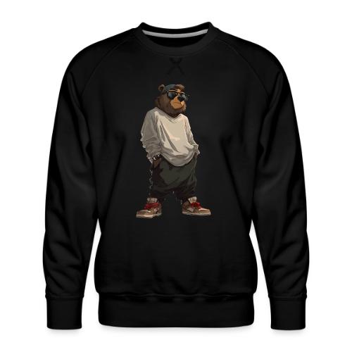 Urban Streetwear Bear Cool Apparel Design - Men's Premium Sweatshirt
