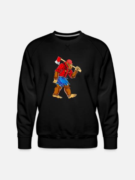 Logger Big Foot - Men's Premium Sweatshirt - black