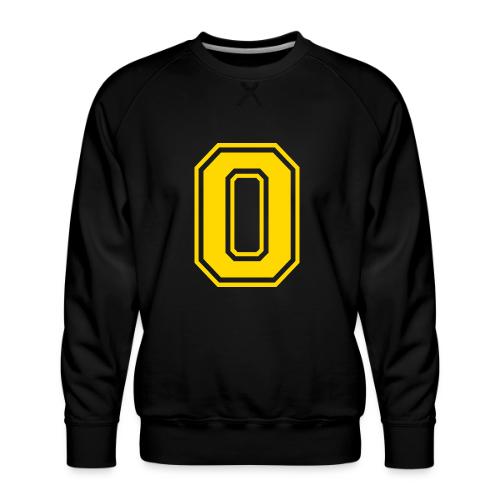 Letter O – Capital Athletic Alphabet Monogram - Men's Premium Sweatshirt