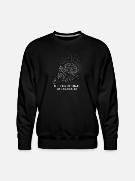 The Functional Melancholic - Men's Premium Sweatshirt - black
