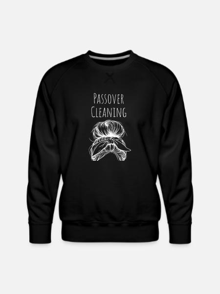 Passover Cleaning Scrunchy - Men's Premium Sweatshirt - black