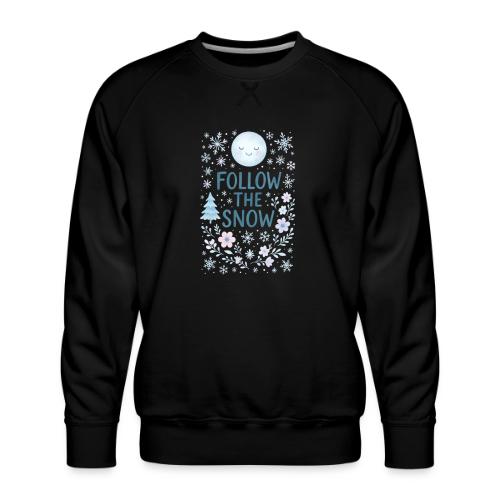 Follow the Snow – Cozy Winter Watercolor - Men's Premium Sweatshirt