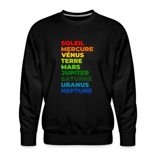 Solar System in Color - Men's Premium Sweatshirt