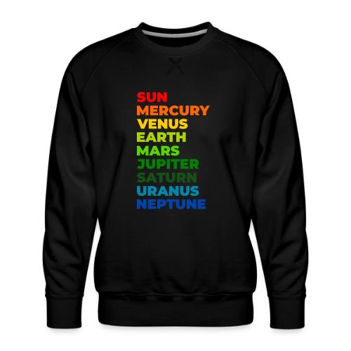 Color the solar system - Men's Premium Sweatshirt
