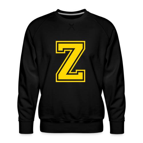 Letter Z – Capital Athletic Alphabet Monogram - Men's Premium Sweatshirt