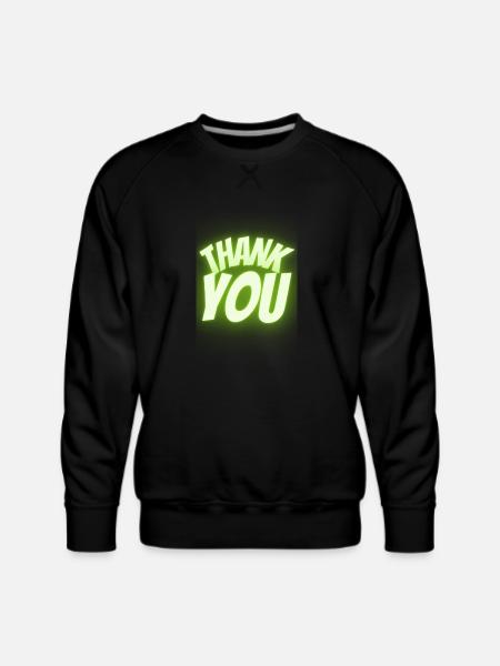 Thank you - Men's Premium Sweatshirt - black