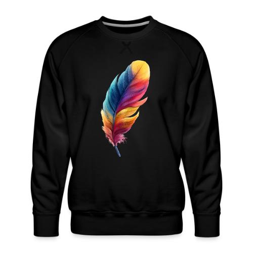 Rainbow Flight Feather - Men's Premium Sweatshirt