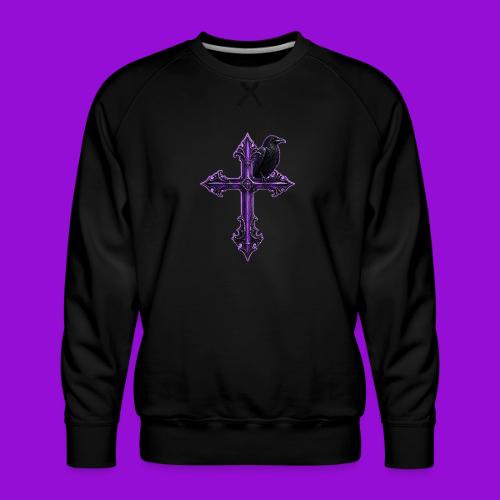 Gothix Raven Cross - Men's Premium Sweatshirt
