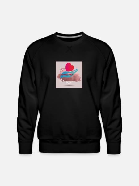 Normal man - Men's Premium Sweatshirt - black