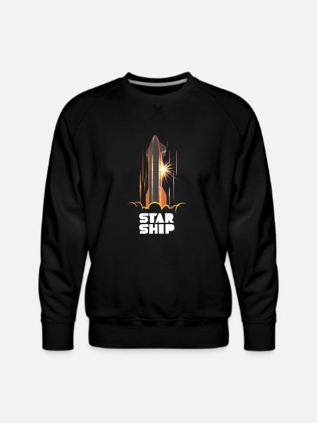 Star Ship Mars - Dark - Men's Premium Sweatshirt - black