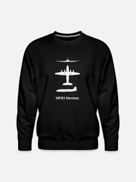 HP 81 Hermes Airliner - Men's Premium Sweatshirt - black