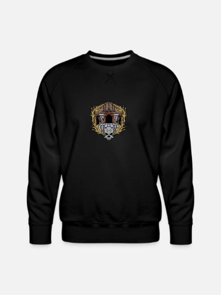 Dungeons Skeleton Magic Dungeon - Men's Premium Sweatshirt - black