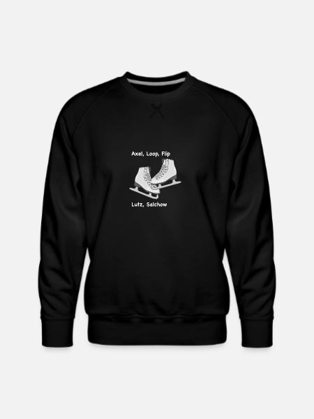 Axel Loop Flip - Men's Premium Sweatshirt - black